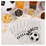 2 PACKS of 100 Pcs Soccer Goodie Bags   Reusable Football Party Favor Bags for Team Celebrations, Kids Birthday, Candy Snacks & Gifts   Sports Theme Treat Bags for Game Day Decorations