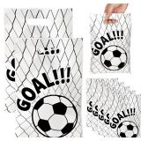 2 PACKS of 100 Pcs Soccer Goodie Bags   Reusable Football Party Favor Bags for Team Celebrations, Kids Birthday, Candy Snacks & Gifts   Sports Theme Treat Bags for Game Day Decorations