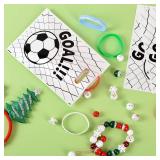 2 PACKS of 100 Pcs Soccer Goodie Bags   Reusable Football Party Favor Bags for Team Celebrations, Kids Birthday, Candy Snacks & Gifts   Sports Theme Treat Bags for Game Day Decorations