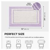 GRANNY SAYS Microfiber Bathroom Rugs Non Slip Washable, Water Absorbent Bathroom Mats for Tub, Soft Bath Mats for Bath Floor & Shower, Bath Rug, 20" x 32", Purple