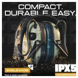 M300A Ear Protection For Gun Range - Shooting Ear Muffs with Ergonomic Gel Cushions, IPX5 Waterproof Gear