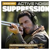 M300A Ear Protection For Gun Range - Shooting Ear Muffs with Ergonomic Gel Cushions, IPX5 Waterproof Gear