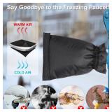 Outdoor Faucet Covers for Winter, Spigot Covers Winter Insulated Freeze Protection, Reusable Waterproof Spigot Cover for Garden, 2 Pack (Black1 2pcs)
