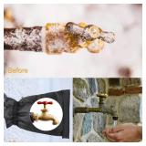 Outdoor Faucet Covers for Winter, Spigot Covers Winter Insulated Freeze Protection, Reusable Waterproof Spigot Cover for Garden, 2 Pack (Black1 2pcs)