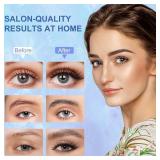 Lash Lift Kit, Eyelash Perm Kit for Natural Curling, Professional Eyelash Lift Kit for Long-Lasting Curl, Black Eyebrows & Eyelashes Color Kit, DIY Lash Lamination Set for Salon & Home Use