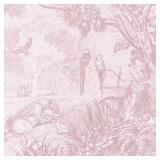 12 ROLLS of Dimoon 17.3" X 78.7" Peel and Stick Wallpaper Pink White Modern Forest Floral Wallpaper Renter Friendly Waterproof Removable Self Adhesive Wall Paper Bedroom Livingroom Cabinets Vinyl