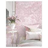 12 ROLLS of Dimoon 17.3" X 78.7" Peel and Stick Wallpaper Pink White Modern Forest Floral Wallpaper Renter Friendly Waterproof Removable Self Adhesive Wall Paper Bedroom Livingroom Cabinets Vinyl