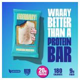 Legendary Foods 20g Protein Pastry - Low Carb Meal Replacement Bar - Low Glycemic, Gluten Free Protien Snacks - Healthy Keto Snack Box, 10x Zero Sugar Energy Bars - Bariatric Diabetic Friendly