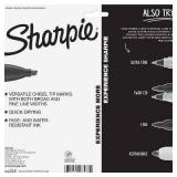 Sharpie 8pk Permanent Markers Chisel Tip Multicolored: Bold Thick Markers for Art & Office, Quick Drying, Water-Resistant