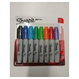 Sharpie 8pk Permanent Markers Chisel Tip Multicolored: Bold Thick Markers for Art & Office, Quick Drying, Water-Resistant