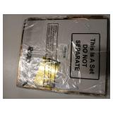 ReliThick 6 Pack Metallic Paper Gift Bag with Handles Tissue Paper Gold Tag Pen Thank You Favor Bag for Wedding Party Bridesmaid Bridesman 5 Senses Anniversary Birthday Favor(White Gold)