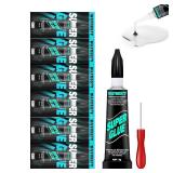 6Pcs 3g Clear Super Glue, Fast Drying Superglue with a Opener, Strong Cyanoacrylate Adhesive, Super Glue for Wood, Rubber, Leather, Plastic, Metal, Rhinestone Jewelry, DIY Crafts and More