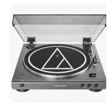 Audio-technica At-lpgo-bt Fully Automatic Wireless Bluetooth Belt-Drive Turntable with Dust Cover