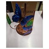 Elegant Butterfly Iron Paper Towel Holder Sturdy Iron Butterfly Tissue Stand Portable Paper Rack For Various Home Use