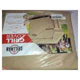 Grill Cover by Grillman, Tan, 64 Inch, BBQ Outdoor Grill Covers, Charcoal & Gas Grills, Waterproof, Rip-Proof, Weather-Resistant, Anti-UV, Barbecue Cover for Weber, Genesis, Charbroil, Nexgrill, etc