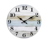 HYLANDA Wall Clock, Wall Clocks Battery Operated Silent Non Ticking, Rustic Clocks Decorative for Kitchen, Bathroom, Bedroom, Living Room, (8 Inch)