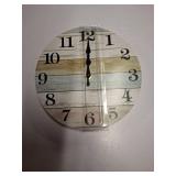 HYLANDA Wall Clock, Wall Clocks Battery Operated Silent Non Ticking, Rustic Clocks Decorative for Kitchen, Bathroom, Bedroom, Living Room, (8 Inch)