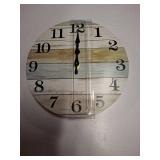 HYLANDA Wall Clock, Wall Clocks Battery Operated Silent Non Ticking, Rustic Clocks Decorative for Kitchen, Bathroom, Bedroom, Living Room, (8 Inch)