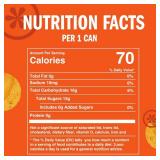 IZZE Sparkling Water Juice Beverage Blend, Mango, No Sugar Added, 8.4 FL OZ, 24 Cans