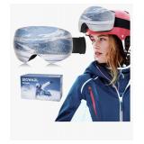RIGWARL Ski Goggles for Adult & Kids, 100% UV Protection Anti Fog Snow Goggles OTG Helmet Compatible Snowboard Goggles