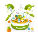 Dinosaur Pop Up Board Games, 4-in-1 Magnetic Fishing Games Set, Dinosaur Operation Game for Toddlers Ages 3+ Birthday