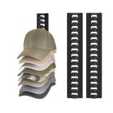 Mkono Hat Organizer for Baseball Caps, 2 Packs Hat Rack for Wall Hold Up to 15 Hats, Hat Holder On Wall Ball caps Storage Organizer Display for Door Closet, Entryroom, Laundry Cap Organization