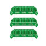 Childom Football Party Decorations,3 Pack Football Tablecloth Disposable Plastic Tablecloth 54" X 108" Plastic Table Cloth for Rectangle Tables,Birthday Party Decor,Parties Supplies for Home,Dinner
