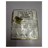 ReliThick 6 Pack Metallic Paper Gift Bag with Handles Tissue Paper Gold Tag Pen Thank You Favor Bag for Wedding Party Bridesmaid Bridesman 5 Senses Anniversary Birthday Favor(White Gold)