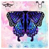 Butterfly Wings for Women, Halloween Butterfly Wing Cape for Adults, Halloween Costume Woman Fairy Cape Cloak