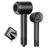 Hair Dryer, 140, 000 RPM High Speed Blow Dryer for Fast Drying, Negative Ionic Hair Dryers for Women, Thermo Control Lightweight Hairdryer for Home and Travel Black