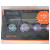 modelones Nail Polish, 6 Colors Green/Purple/Pink Quick Dry Mini Starter Kit, Long Lasting Art DIY Manicure Set at Home for Women Girls