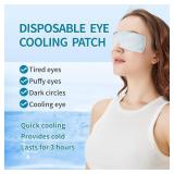 Disposable Instant Cooling Gel Eye Masks, Soothing Relief for Tired Eyes & Cooling Sensation, Eye Patches for Puffy Eyes,30 Packs