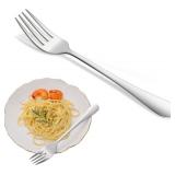 8-Piece 6.7 Inch Salad Forks Set,Durable Dishwasher Safe Stainless Steel Dessert Forks,Silverware Fork,Flatware Fork For Home Kitchen