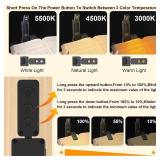 Rechargeable Book Light for Reading in Bed,Foldable & Portable Clip-On Mini Reading Light for Studying,3 Color Amber Eye Care & Stepless Dimming,80H LED Small Cordless Desk Lamp for Office,Home,Nail