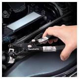 Hose Clamp Pliers Heavy Duty Hose Clamp Tool with Locking Device and Non-Slip Handle Removal and Installation Tool for Ring-Type and Flat-Band Hose Clamps (Black)