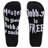 Dobby Socks, Dobby Is Free Knitted Words Unisex Combed Cotton Novelty Socks 1pack