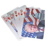 SW Donald Trump Playing Cards - Silver Plated Playing Cards Silver Plated Deck of Waterproof Poker Cards for Game for Table Games Good Gift for Friends, Men, Boyfriends