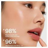 Lip Glowy Balm Strawberry: Lip Gloss Hydrate and Nourish with Natural Strawberry Extracts& Hyaluronic Acid Complex for Softening and Plumping Finish, Travel Size for Men and Women