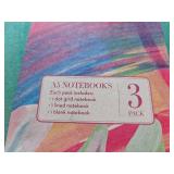 Journal Notebook Set of 3 Cute Notebooks for Women Small A5 Size Recycled Paper 1 x Lined Note book 1 x Dotted 1 x Blank Soft Cover for Work or Travel 8.2 x 5.8 60pg each (Fun Bright)