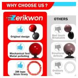 Tape | Car Joystick Push Start Button Cover, Metal Push to Start Accessories, Starter Engine Stop Button Cover, Cool Car Accessories Interior Decor Push to Rocker, Red.