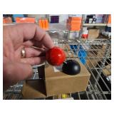 Tape | Car Joystick Push Start Button Cover, Metal Push to Start Accessories, Starter Engine Stop Button Cover, Cool Car Accessories Interior Decor Push to Rocker, Red.