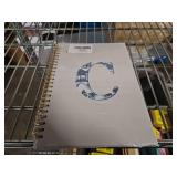 Blue Cute Initial Notebook Journal Diary Libretas Escolares C, Cute Preppy Aesthetic Personalized Notebook Gifts for Teen Girls Women Kids,Preppy Blue Aesthetic School Supplies for Girls 5.5x8.3