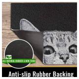 MR FANTASY Cat Door Welcome Mat - Outdoor Entrance, Durable Doormat for Indoors & Outdoors, High Traffic Areas, 17x29