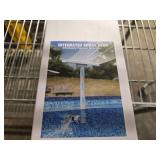 Pool Fountain-Integrated Spray Water Fountains for Above Ground and Inground Pools, 2-in-1 Adjustable Waterfall Pool Sprinkler Fountain, High-Pressure Swimming Pool Spray Fountains for Cooling, Grey