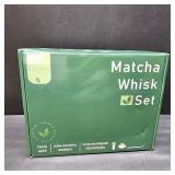 Matcha Whisk Set with Matcha Bowl, Matcha Bamboo Whisk, Scoop, Sifter, Matcha Whisk Holder Unique Gifts for Women Mom Her Girl Friend Home Kitchen Decor Gifts for Christmas, Birthday