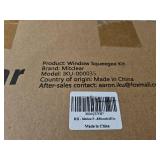 Professional Window Cleaning Kit 14IN, with Silicone Squeegee Blade, Microfiber Scrubber & Cloth, Windows Cleaning Tools, All-in-one Window Washing Supplies, Commercial & Household Use