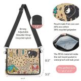 4 Nature Small Diaper Clutch Bag with Wipe Holder, Baby Diaper Bag Purse - Crossbody Diaper Bags For Women, Water Resistant Diaper Organizer Dispenser Pouches, Adjustable Cross Body Straps (Woodland)