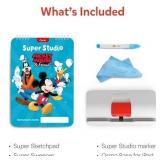 Osmo - Super Studio Disney Mickey Mouse & Friends Starter Kit - Age 6-12 - Learn Disney Drawings, 100+ Cartoon Drawings, Erasable Drawing Board, Sketchbook, Drawing Pad, Art Sets, STEM Educational Toy