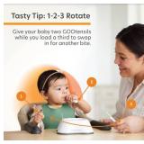 NumNum Beginner Bowl | Baby Bowl | BPA Free Silicone Self Feeding Baby + Toddler Dish | Baby Led Weaning Bowl for Kids Ages 6 Months