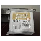 Small Trash Bags 4 Gallon - 100 Count 4 Gallon Trash Bag, Small Garbage Bags for Office Bedroom Bathroom Trash Bags, White 4 Gal Small Trash Can Liners